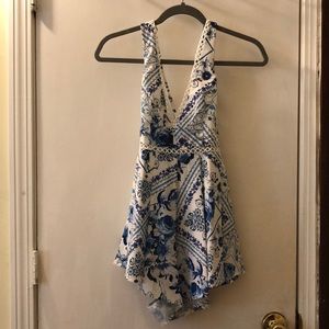 Blue floral romper from LF